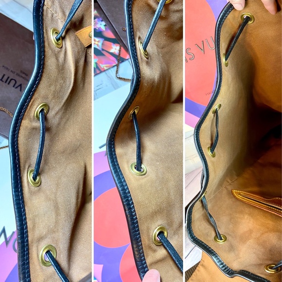 Louis Vuitton Montsouris GM backpack custom dyed black with organizer - Picture 14 of 16